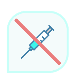 no syringe